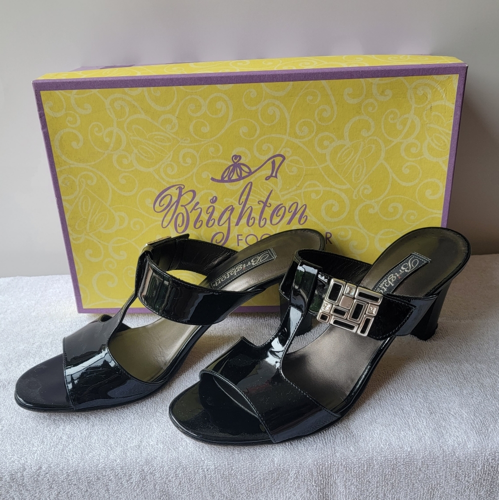 Brighton "Rouge" black patent heel